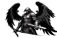 Warhammer 40k Dark Angels tattoo design idea