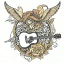 country music  tattoo design idea
