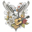 country music  tattoo design idea