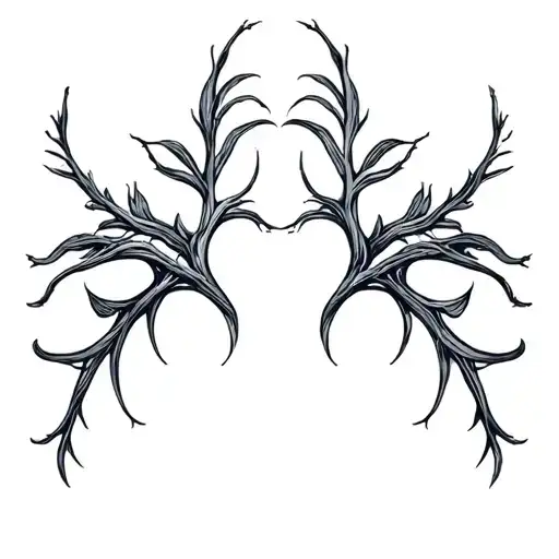 Smooth, branching lines like soft energy veins. Organic and calm, no shading, natural anatomical flow. tattoo design idea