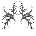 Smooth, branching lines like soft energy veins. Organic and calm, no shading, natural anatomical flow. tattoo design idea