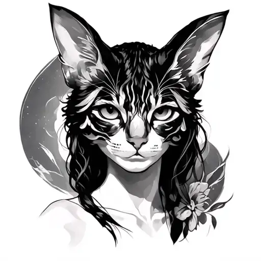 Rana with Catana tattoo design idea