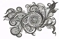 Scroll saying I tattoo design idea