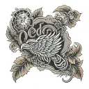 Detroit red wings tattoo design idea