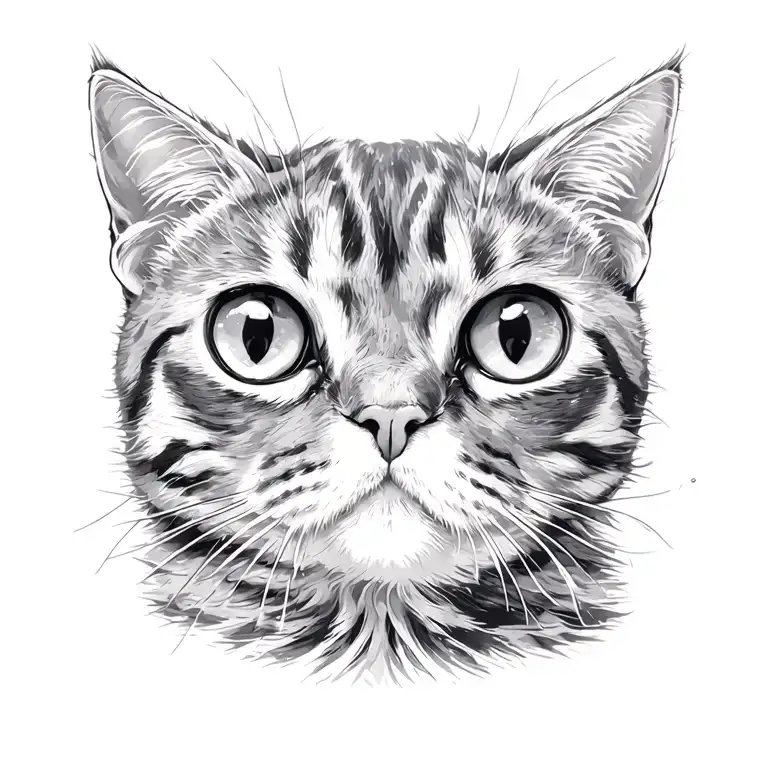 Cat paw prints tattoo design idea