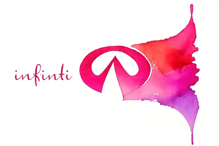 infiniti symbol wit name tattoo design idea