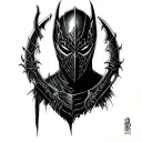noob saibot dark mortal kombat  whit oz tattoo design idea