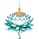 Oxygen,water lilly, Psalm 96,crown,charka, tattoo design idea