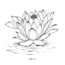 Oxygen,water lilly, Psalm 96,crown,charka, tattoo design idea