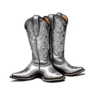 pair of cowgirl boots  tattoo design idea
