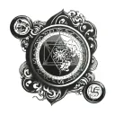 Magic The Gathering Time walk card tattoo design idea