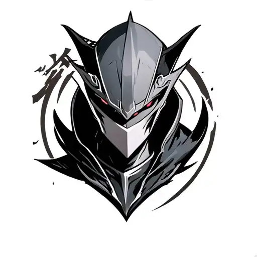 mobile legend bang bang hero- hayabusa shadow skin tattoo design idea