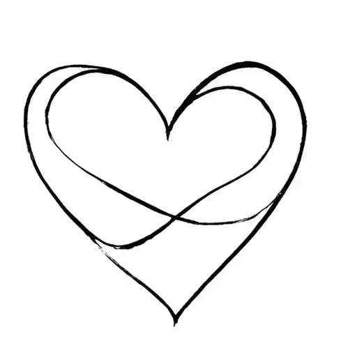 ohana infinity heart tattoo design idea