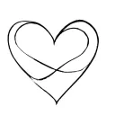 ohana infinity heart tattoo design idea