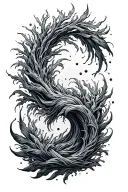 ocean themed vine tattoo tattoo design idea