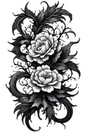 ocean themed vine tattoo tattoo design idea