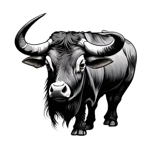 Carabao tattoo design idea