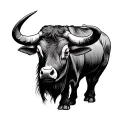 Carabao tattoo design idea