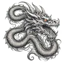 Filler dragon design tattoo design idea