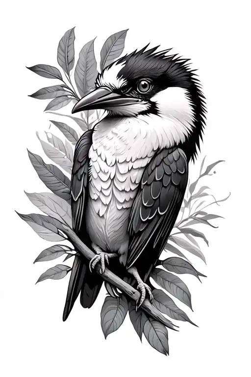 kookaburra and hornbill tattoo design idea
