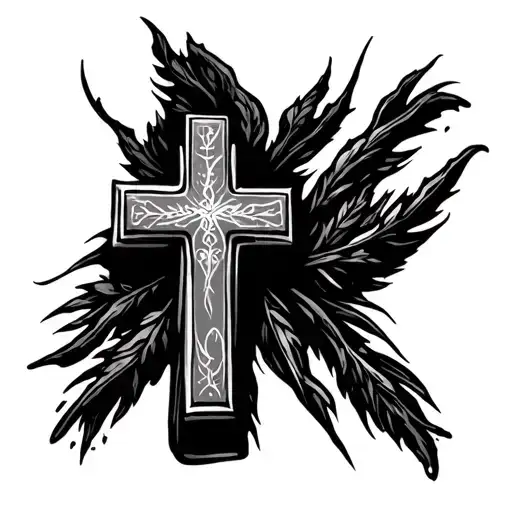 The Lord is my Rock Pslam 18:2 small pretty cross tattoo tattoo design idea
