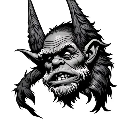Norway trolls tattoo design idea