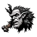 Norway trolls tattoo design idea