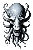 cthulhu head tattoo design idea