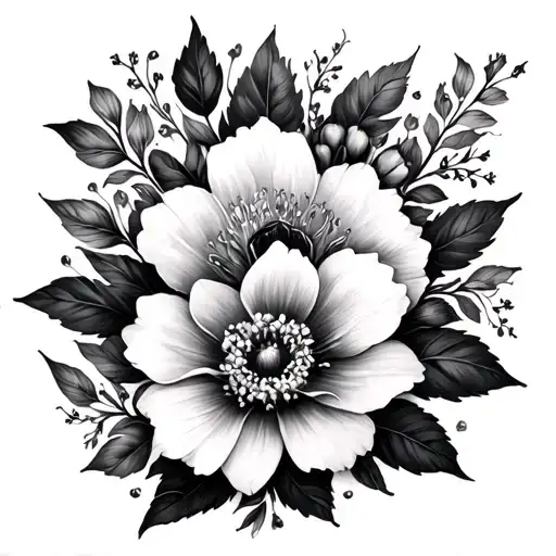 Dainty flower spine tattoo tattoo design idea
