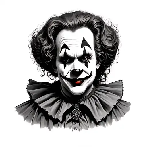 penny wise the clown tattoo design idea