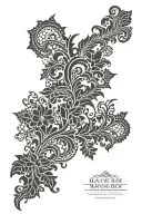 lace patterns tattoo design idea