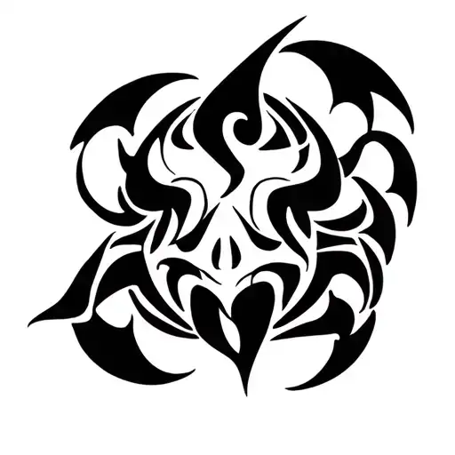 goblin style tattoo design idea