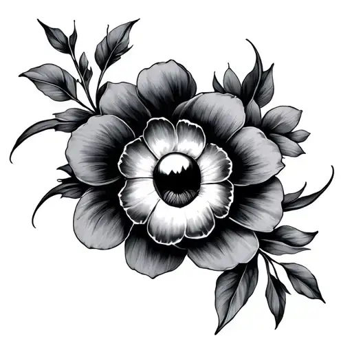 Negative Space tattoo design idea
