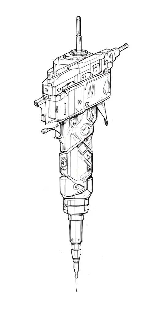 drill me tattoo design idea