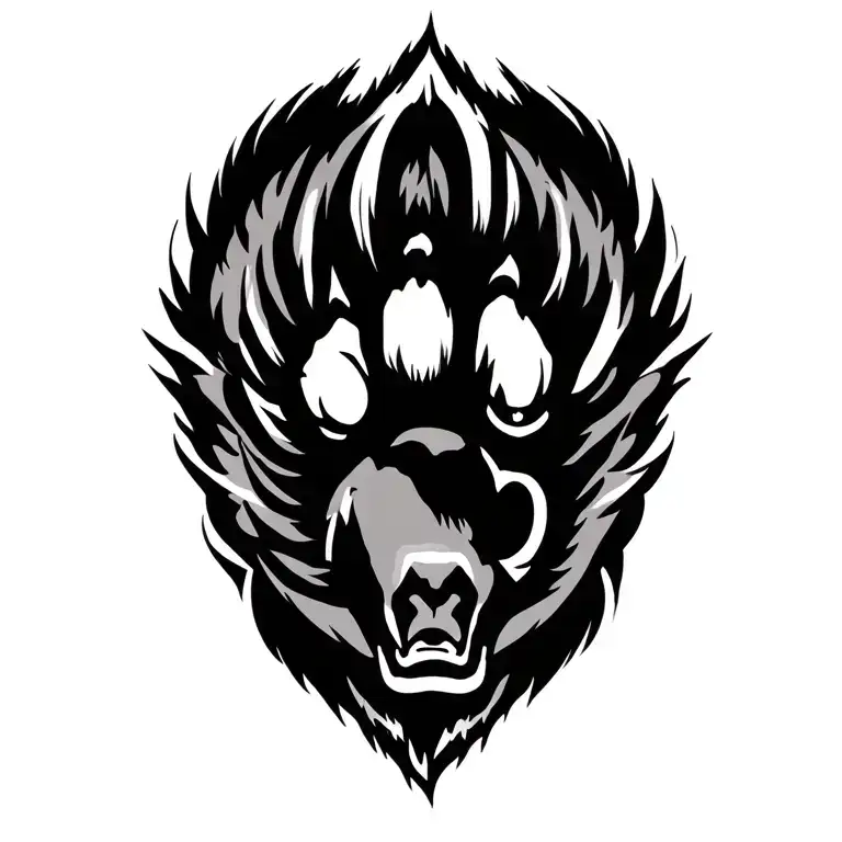 ohio state O add tiger paw tattoo design idea