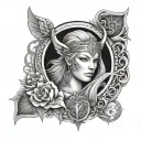 norse mythology sleeve freya tattoo design idea
