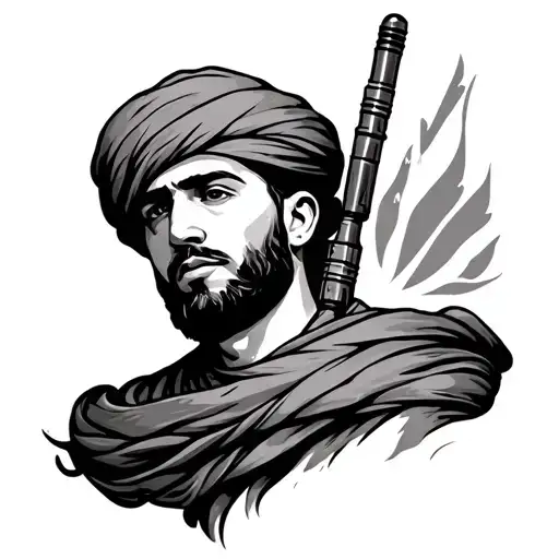 Afghanistan tattoo design idea