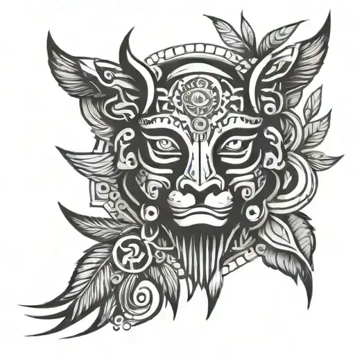 Totem tattoo design idea