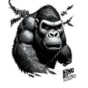 king kong bravo tattoo design idea