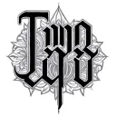 Two Word Ambigram Generator tattoo design idea