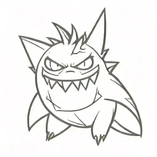 gengar tattoo tattoo design idea