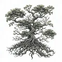 poison tree intertwined tattoo design idea