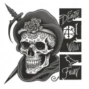 death I will fear tattoo design idea