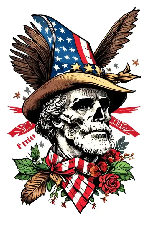 Patriotic tattoo design idea