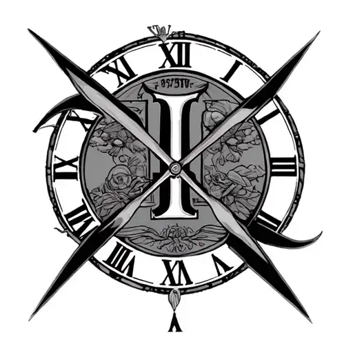 1997 Roman Numerals tattoo design idea