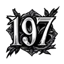 1997 Roman Numerals tattoo design idea