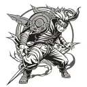 Naruto related tatto tattoo design idea