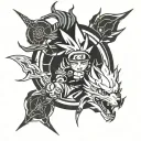 Naruto related tatto tattoo design idea