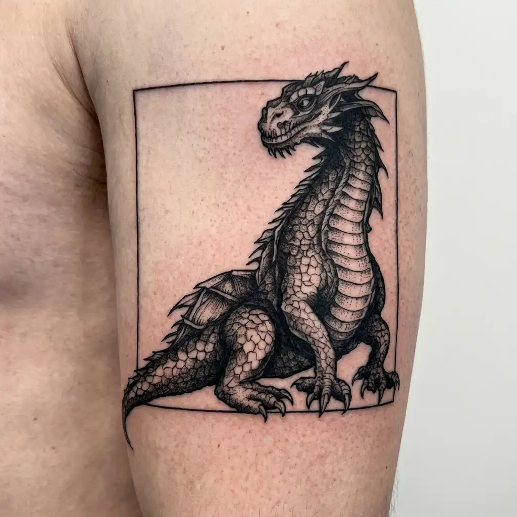 a dragon tattoo design idea