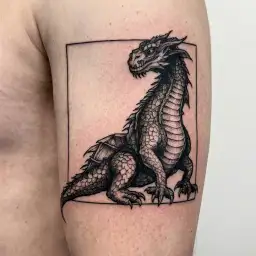 a dragon tattoo design idea